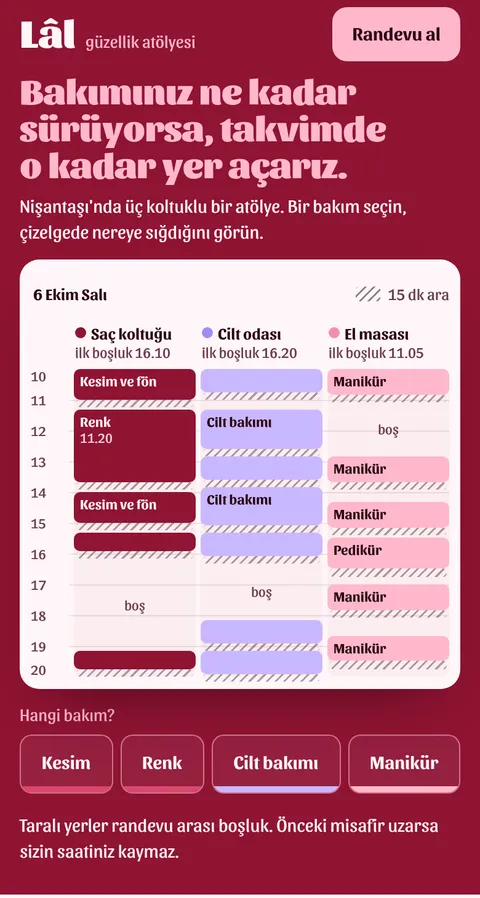 Güzellik salonu örnek sitesi
