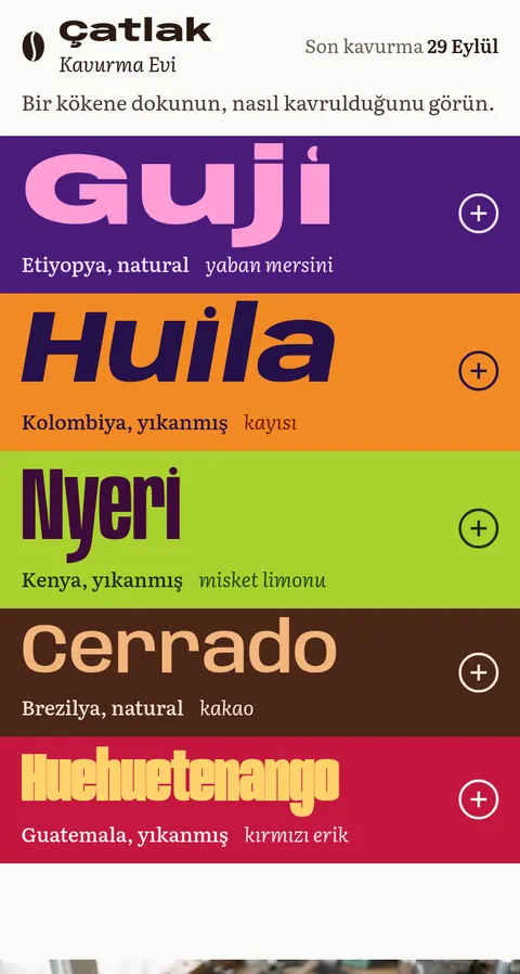 Kahve kavurma evi örnek sitesi