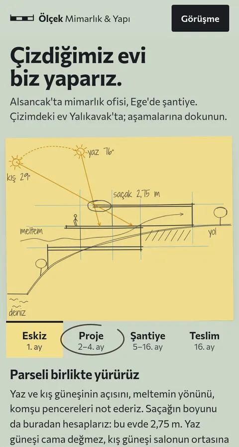 Mimarlık & inşaat örnek sitesi